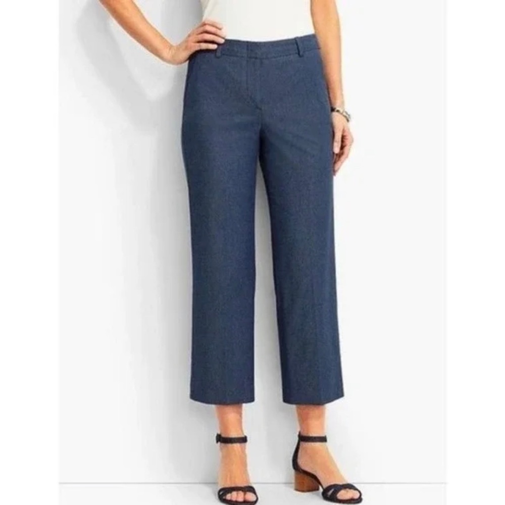 Talbots chelsea straight leg cropped pants